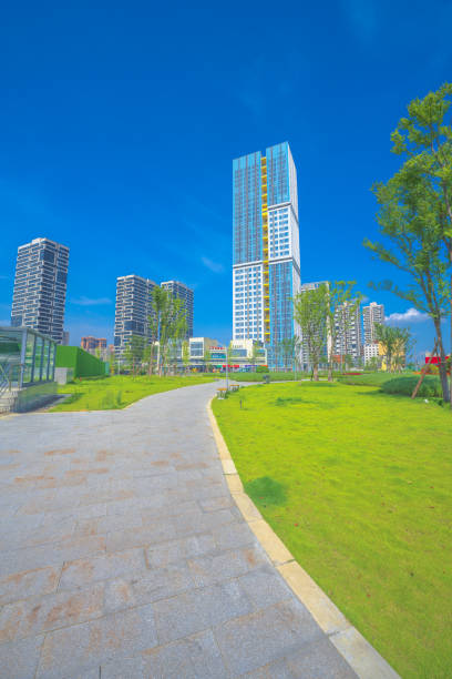 istock Early morning modern city 1411770723