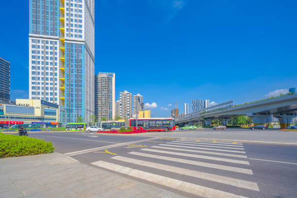 istock Early morning modern city 1411771275