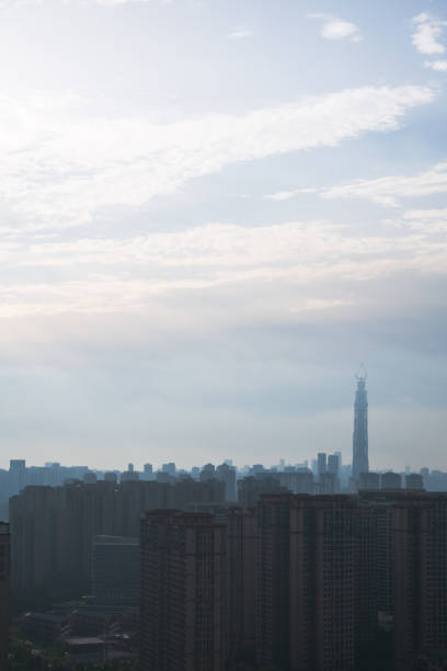 istock Morning sunrise in the city 1411779065