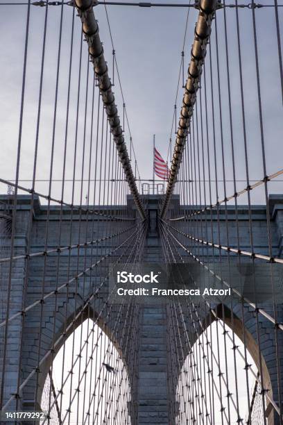 Brooklyn Bridge Close Up Stock Photo - Download Image Now - Brooklyn - New York, Brooklyn Bridge, New York City