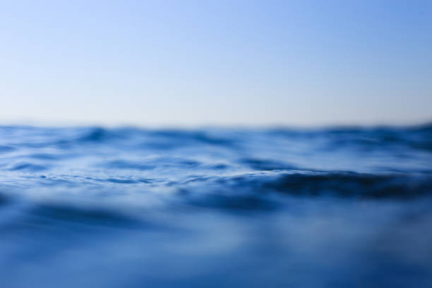 istock Sea surface close-up. Deep blue sea 1411782915