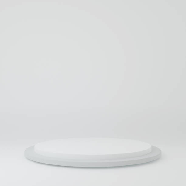 istock Product Stand in white room ,Studio Scene For Product ,minimal design,3D rendering 1411786336