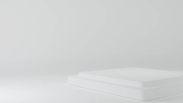 istock Product Stand in white room ,Studio Scene For Product ,minimal design,3D rendering 1411786356