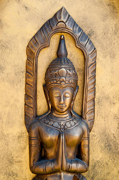 istock The Sculpture of deva status on meditation style 141179151
