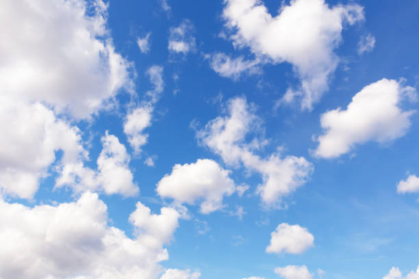 istock Summer blue sky with white beauty clouds. 1411793080