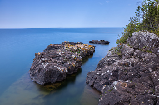A scenic view of Lake Superior.