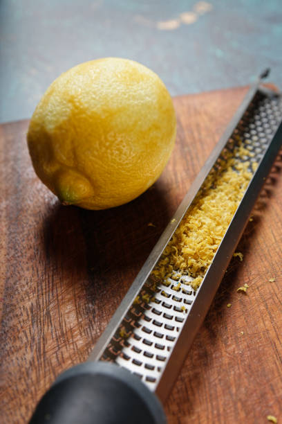 istock Grated from one lemon in a grater 1411798710