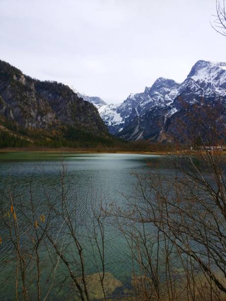 istock Austrian mountain and lake landscape 1411808247