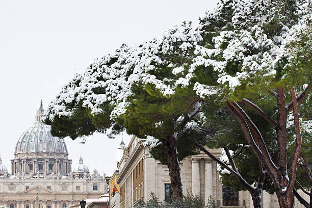 istock San Peter basilica in winter, Vatican. 141181009