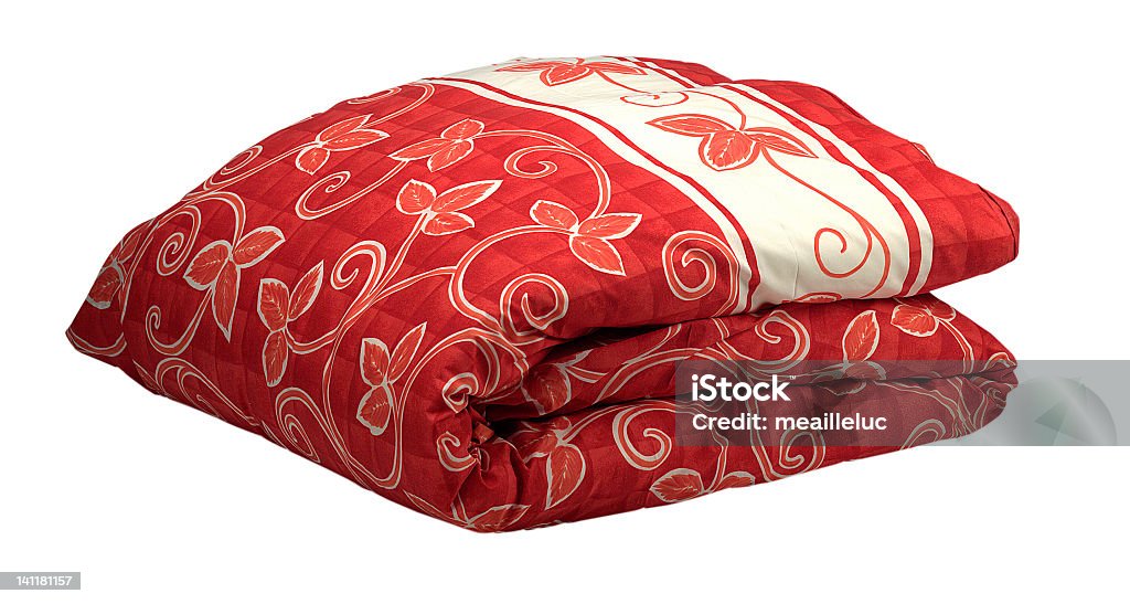 Rojo, duvet - Foto de stock de Blanco - Color libre de derechos