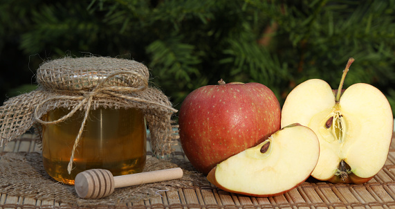 Apple Feast of the Savior celebration. Honey and apples