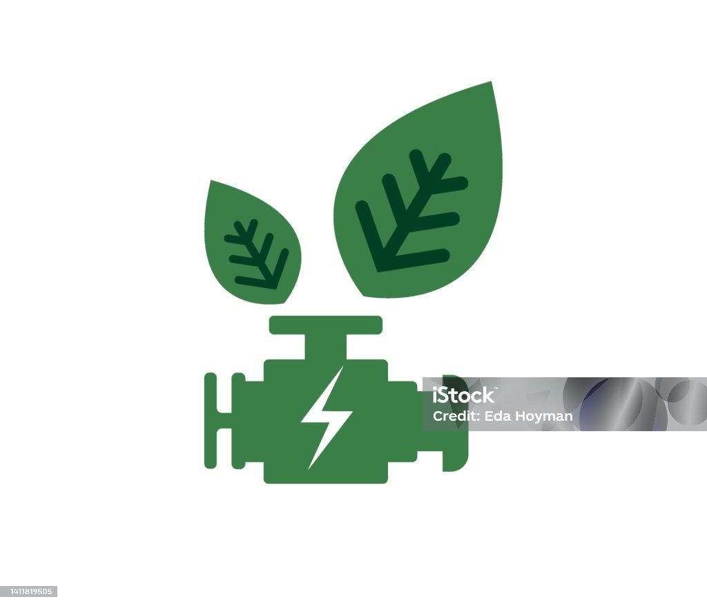 Clean Engine Picture. Vector Clean Energy Car Engine Ecological Renewable Energy Concept Stock ...