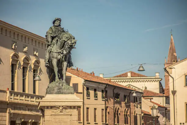 Rovigo, Italy Horse statue of Garibaldi
