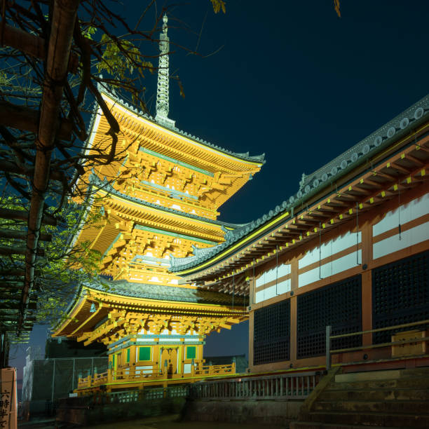 Kiyomizu-dera temple stock photo