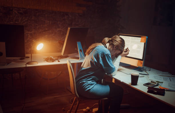 istock Female doctor is tired 1411826999
