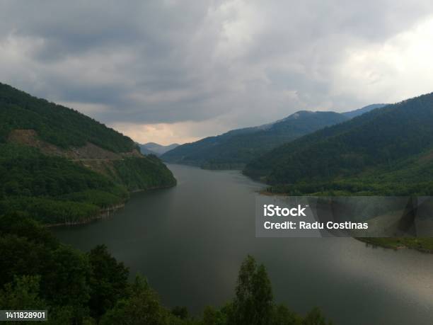Cloudy Lake Siriu Stock Photo - Download Image Now - Cloud - Sky, Color Image, Fjord
