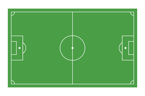 Soccer field vector background. Football field.