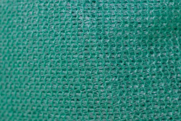 Green color net with square pattern