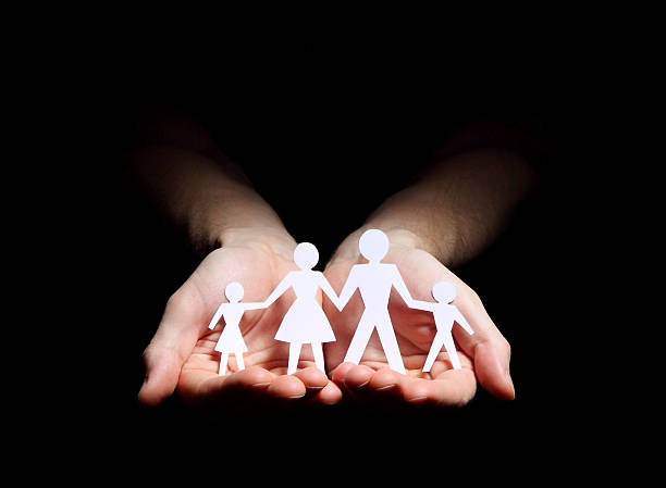 istock Concept image of family protection 141183630