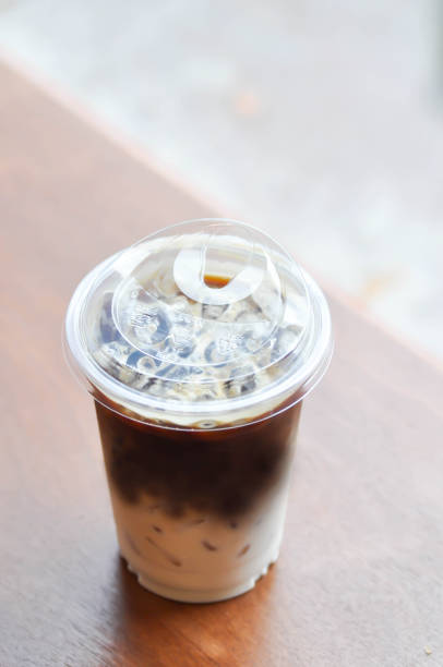 coffee, iced coffee or iced cappuccino coffee or iced latte coffee, or iced mocha coffee stock photo