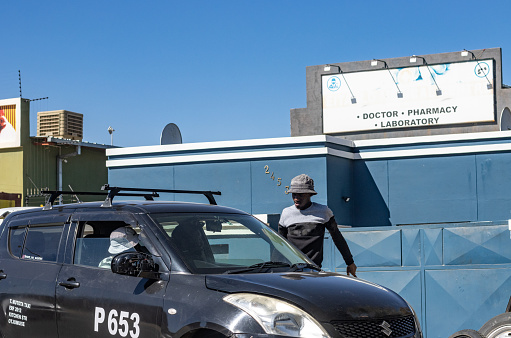 Apore, Goias, Brazil - 05 07 2023: car vehicle of the military police of the state of goias