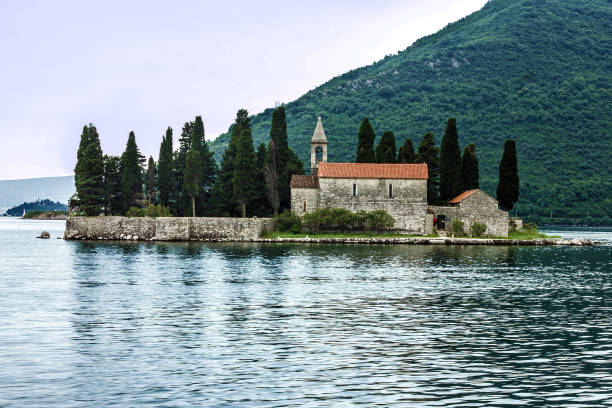 istock Monastery on the island in Perast, Montenegro. 1411846356