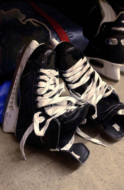 istock Ice Hockey Skates 1411855890