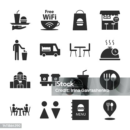 Takeaway seller icon outline Royalty Free Vector Image