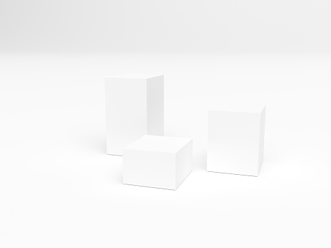3d render cubes