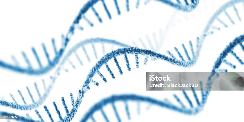 RNA. On White Background RNA. Concept. 3D Render RNA Stock Photo