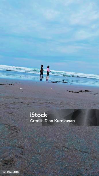 Pangandaran Beach Stock Photo - Download Image Now - Beach, Cloud - Sky, Coastline
