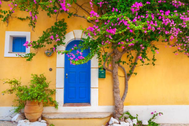 istock Old wooden door 1411878791