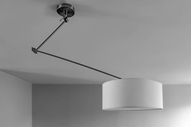 istock Modern stylish lamp on the ceiling 1411885293