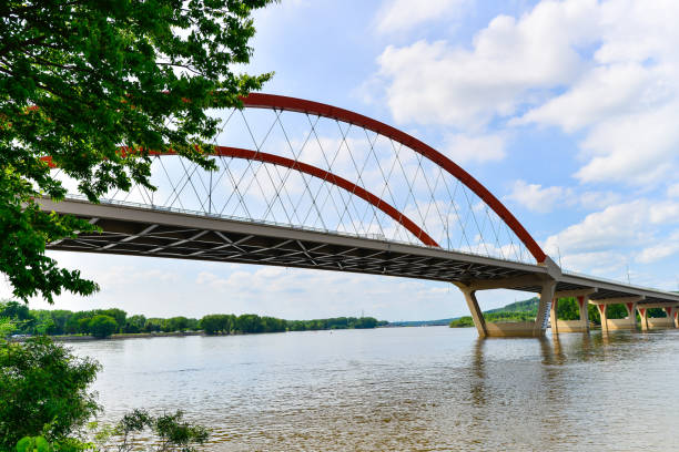istock Bridge and Riverfront in Hastings Minnesota 1411886486