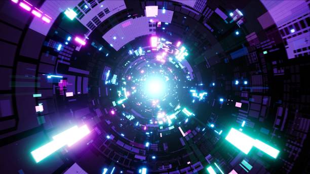 istock Cyber Neon VJ Tunnel 1411889271