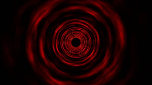 istock Red Energy Hole in the Dark Overlay Background 1411889391