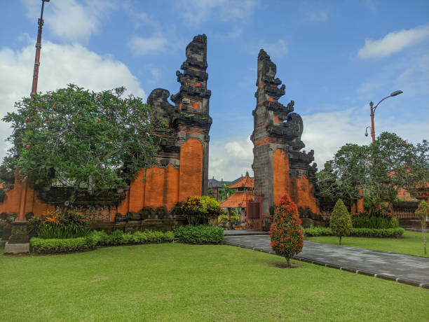 istock Bale is traditional Balinese decorative architecture. 1411893395