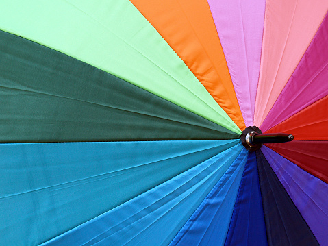 Radiating Colours of an Umbrella