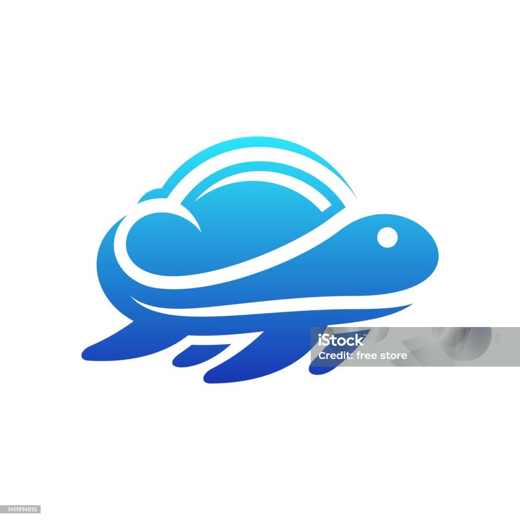 Snurtle Logo Turtle Cloud Vector Logo Design Stock Illustration - Download Image Now ...