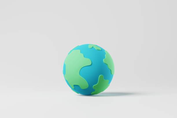 istock Earth or globe on white background. Saving, environment, sustainability concept. 3d rendering 1411915166