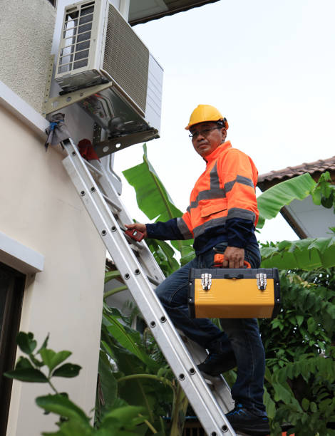 istock Service technician or Service Engineer in safety suit doing onsite service at home , Home service concept 1411916159