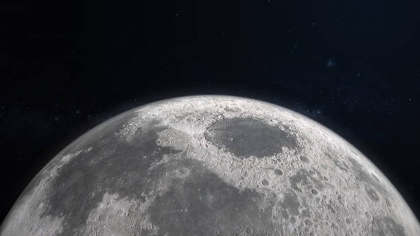 istock 3D Render Close Up Moon Planet On Galaxy Space 3D illustration Background 1411918334