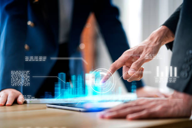 Smart city digital world, future sustainable IoT city metaverse future technology Ai artificial intelligence IoT, architect working with 3D city building model innovation living technology