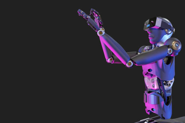 istock Robot metaverse VR avatar reality game virtual reality of people blockchain technology investment, business lifestyle virtual reality vr world connection cyber avatar metaverse people 2022 3D RENDER 1411936725