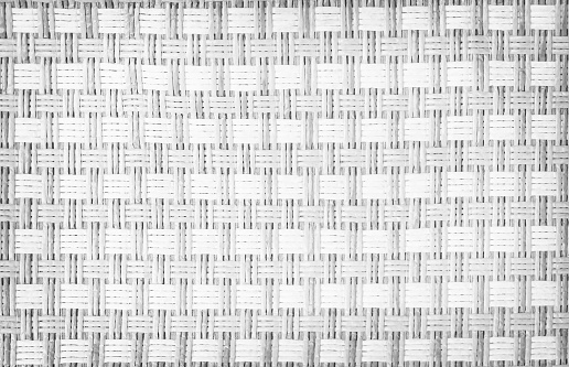 Woven mat texture seamless pattern white grey background