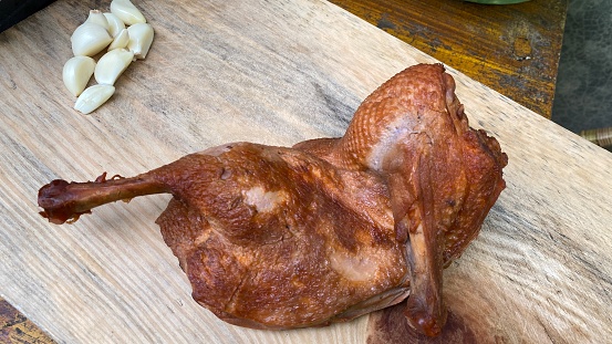 Half roasted duck