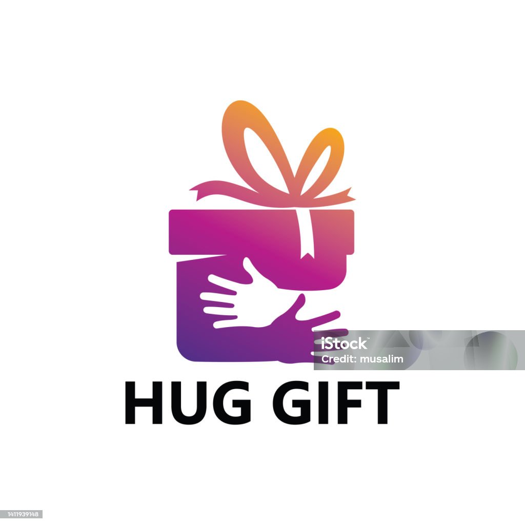 Hug Drawing. Logo Hug Gift Logo Template Design Stock Illustration - Download Image Now ...