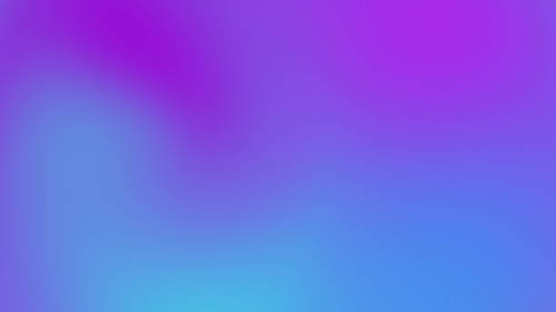 istock Multicolored motion gradient purple and blue neon lights soft background with animation seamless loop. 1411939244