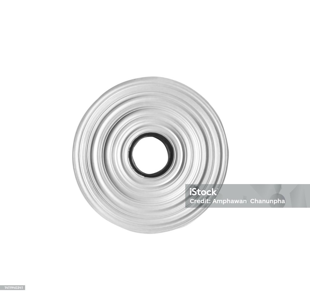Roll Top View Vector Grey Ribbon Roll Top View Isolated On White Background Clipping Path ...