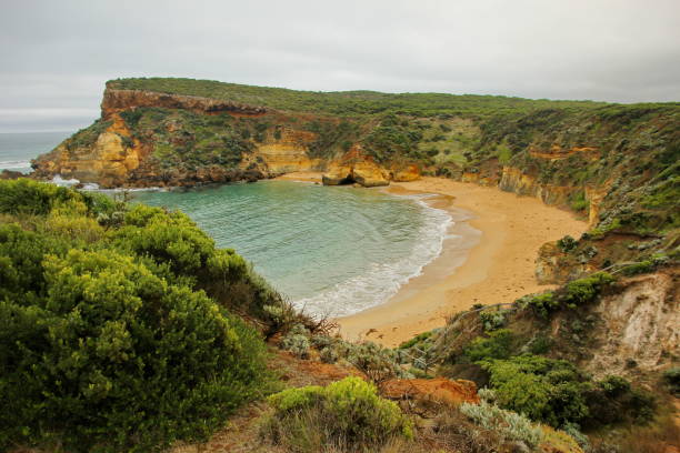 istock Australian wonderful rocky coastline scenery 1411943077
